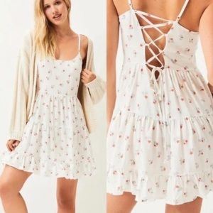 Pacsun Kendall & Kylie White Sundress with Cherry Design